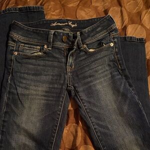 American Eagle Outfitters Women's Dark Blue Skinny Jeans